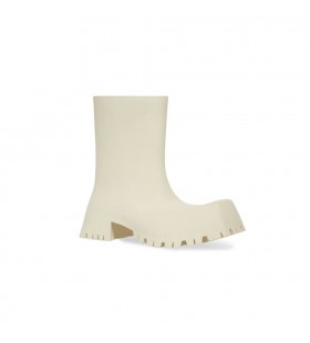 Men's Balenciaga Trooper Rubber Boots Beige