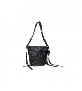 Men's Balenciaga Emo Bucket Bag Tote Bags Black