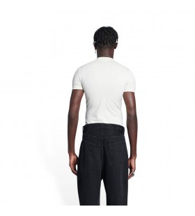 Męskie t-shirty Balenciaga Unity Stretch Top Biały