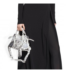 Damska torba Balenciaga Neo Cagole Xs z Graffiti Biały
