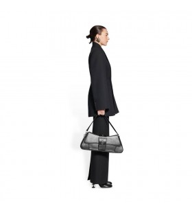 Damskie żakiety Balenciaga Minimal Hourglass koloru Czarnego