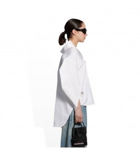 Damskie Bluzki-koszule Balenciaga Swing Twisted Biały