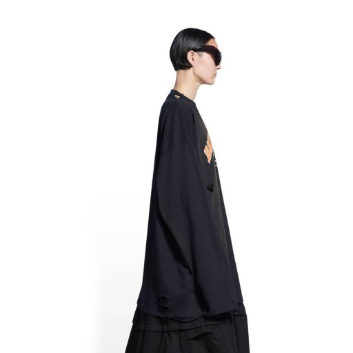 Femei Balenciaga Maison Balenciaga Tricouri Maneca Lunga Negru