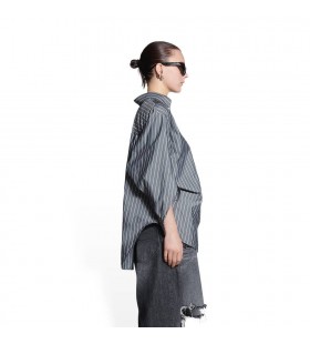 Femei Balenciaga Bb Corp Leagăn Răsucite Topuri Tricou Negru
