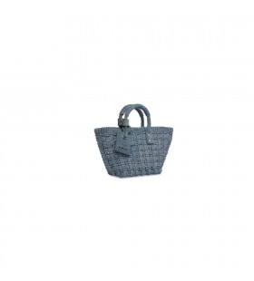 Ženské Balenciaga Bistro Xs Kôš S Popruh Tote Tašky Modrá