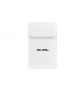 Män Balenciaga Cash Telefon Och Kort Hållare Smartphone Tillbehör Vit / Svart