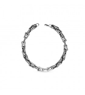 Män Balenciaga Punk Smycken Halsband Silver