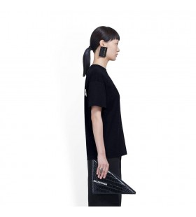 Kvinnors Balenciaga Balenciaga Stora Fit T-Tröjor Svart