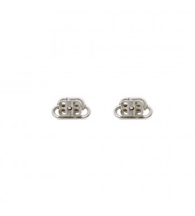 Kvinnors Balenciaga Bb Stud Xs Smycken Örhängen Silver