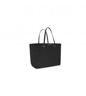 Kadın Balenciaga İmza Büyük Doğu-batı Bb Monogram Kaplı bez alışveriş çantası Siyah