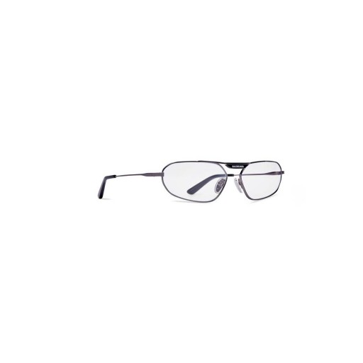 Los hombres de Balenciaga Etiqueta 2.0 Ovalada Gafas de sol Oscuras Plata