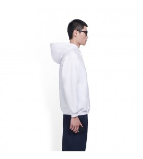 Los hombres de Balenciaga Político en Medio de la Campaña Ajuste Sudadera con capucha Blanco