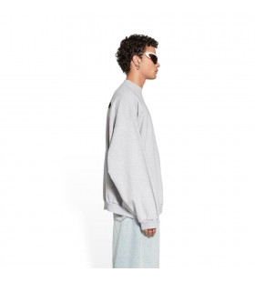 Los hombres de Balenciaga de la Huelga de 1917 de gran tamaño Sudadera con capucha Gris Oscuro