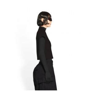 La mujer, Balenciaga Handdrawn 3b Bal Reducido Camisetas Negras