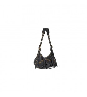 La mujer, Balenciaga Le Cagole Pequeñas Bolsas de Hombro Negro