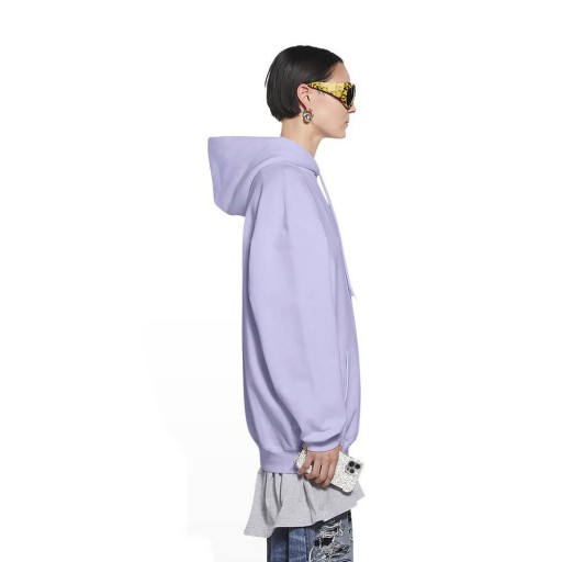 Ženy Balenciaga Politické Kampaně Medium Fit Mikina Fialová