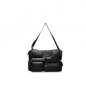 Ženy Balenciaga Superbusy Velký Popruh Crossbody Tašky Černá