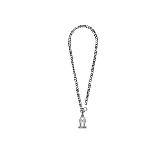 Mannen Balenciaga Trots 22 Ketting Sieraden Zilver