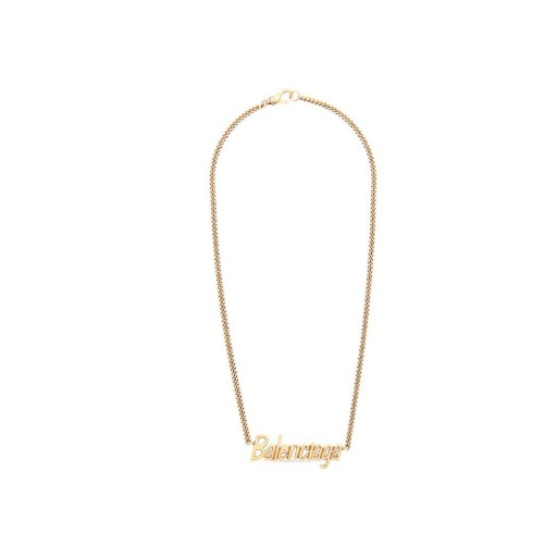 Vrouwen Balenciaga Typo Ketting Sieraden Goud