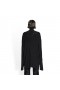 Women's Balenciaga Destroyed Turtleneck Sweater Knitwear Black