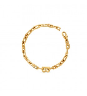 Vrouwen Balenciaga B Dunne Ketting Ketting Sieraden Goud