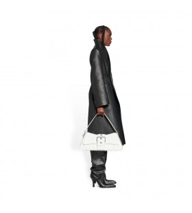 Vrouwen Balenciaga Flare Zandloper Jas Jassen Zwart