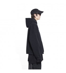 Mannen Balenciaga Steden Tokyo Brede Pasvorm Hoodie Zwart