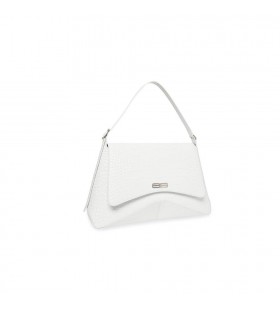 Vrouwen Balenciaga Xx Xl Flap Krokodil in Reliëf schoudertassen Wit