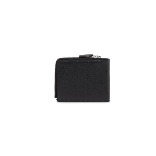 Men's Balenciaga Cash Folded Squared Card Holder Wallets Black