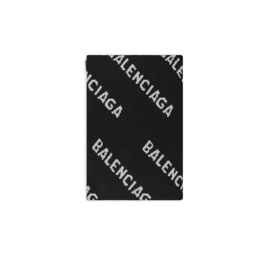 Naisten Balenciaga Allover Logo Caps Musta