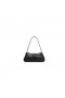 Women's Balenciaga Lindsay Small Strap Crocodile Embossed Shoulder Bags Black
