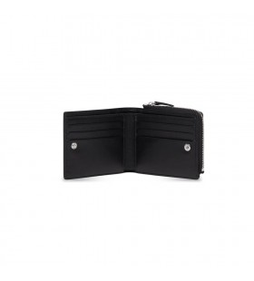 Men's Balenciaga Cash Folded Squared Card Holder Wallets Black