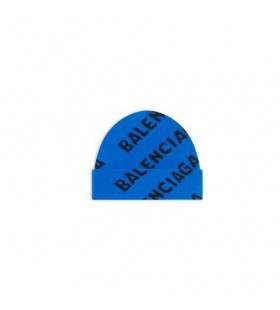Naisten Balenciaga Allover Logo Caps Sininen