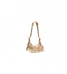Femme Balenciaga Le Cagole Xs Métallisé Strass Sacs à Bandoulière Or