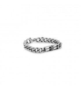 Des hommes Balenciaga Bb Icône Gourmette Bijoux Bracelet en Argent