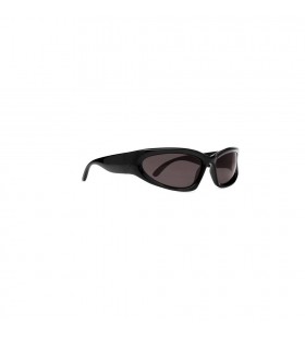Des hommes Balenciaga Swift Ovale Lunettes de soleil Noir