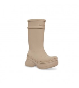 Femme Balenciaga Crocs Bottes Beige