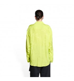Femme Balenciaga Manuscrites Minimum Shirt Tops Jaune