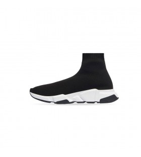 Men ' s Balenciaga Speed Recycled Knit Graffiti Sneakers Schwarz / Weiß