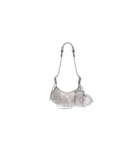 Women ' s Balenciaga Le Cagole Xs Strass Schulter Taschen Grau