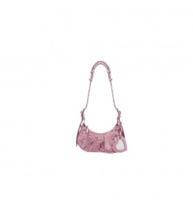 Women ' s Balenciaga Le Cagole Xs Strass Schulter Taschen Rosa