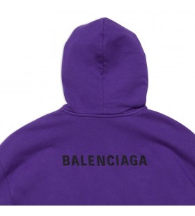 Γυναικών Balenciaga Balenciaga Πίσω μέσα Κατάλληλα Hoodie Μωβ